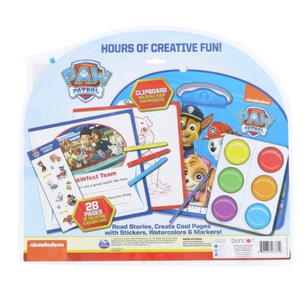 PAW Patrol Nickelodeon Painting And Coloring Activity Lap Desk Arts And Crafts - Picture 3 of 5